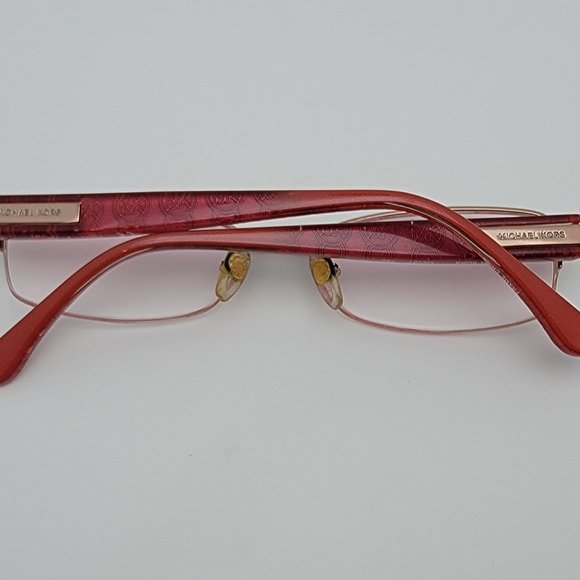 *SOLD* Michael Kors MK361 780 Gold Crystal Red Semi Rimless Eyeglasses Frame - Picture 10 of 14